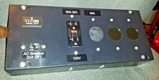 GENERATOR POWER PANEL w/ Hour meter GFI  14"x6" NEW