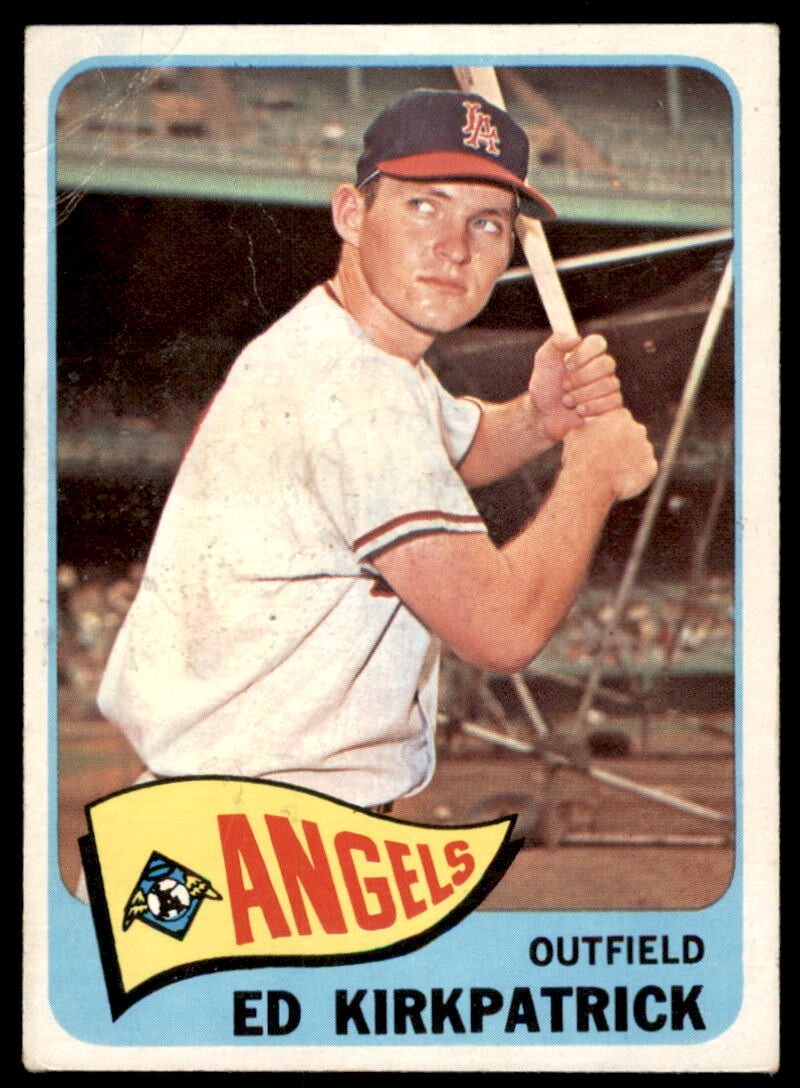 1965 Topps #393  Ed Kirkpatrick  Los Angeles Angels  VG/EX (Light Wrinkles TL)