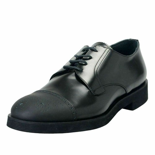 Versace Collection Uomo IN Pelle Nera Con Lacci Scarpe Oxford USA 11 It 44  | eBay