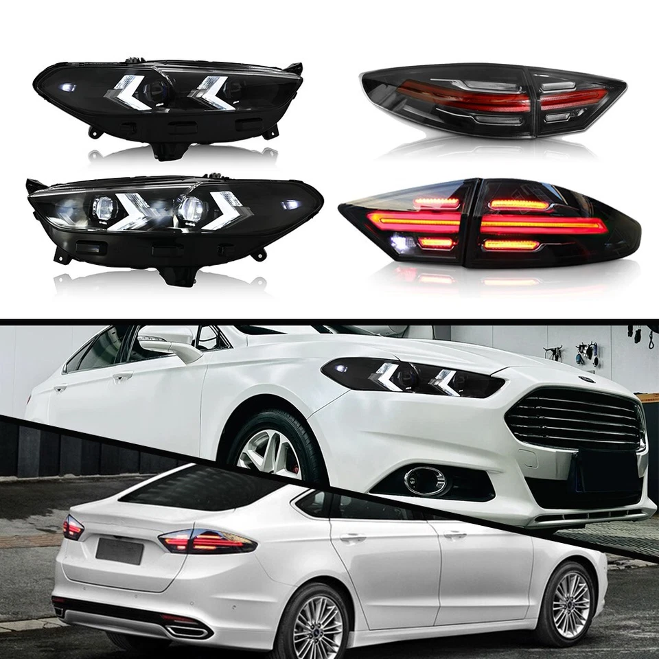 For Ford Mondeo Fusion 2013-2016 LED Sequential Headlight LED Taillight Assembly Foto 3 de 4