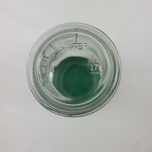 Vintage Maxwell House Coffee Glass Jar Anchor Hocking Canister Green Lid Winter - Picture 3 of 3