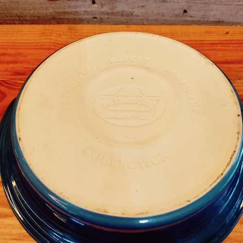 Peterboro Basket Co Stoneware Collection Blue Round Casserole Dish Replacement eBay