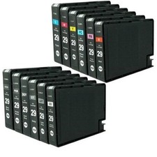 12 Compatible Canon PGI29 Pigment All Ink Tanks for Canon PIXMA PRO1