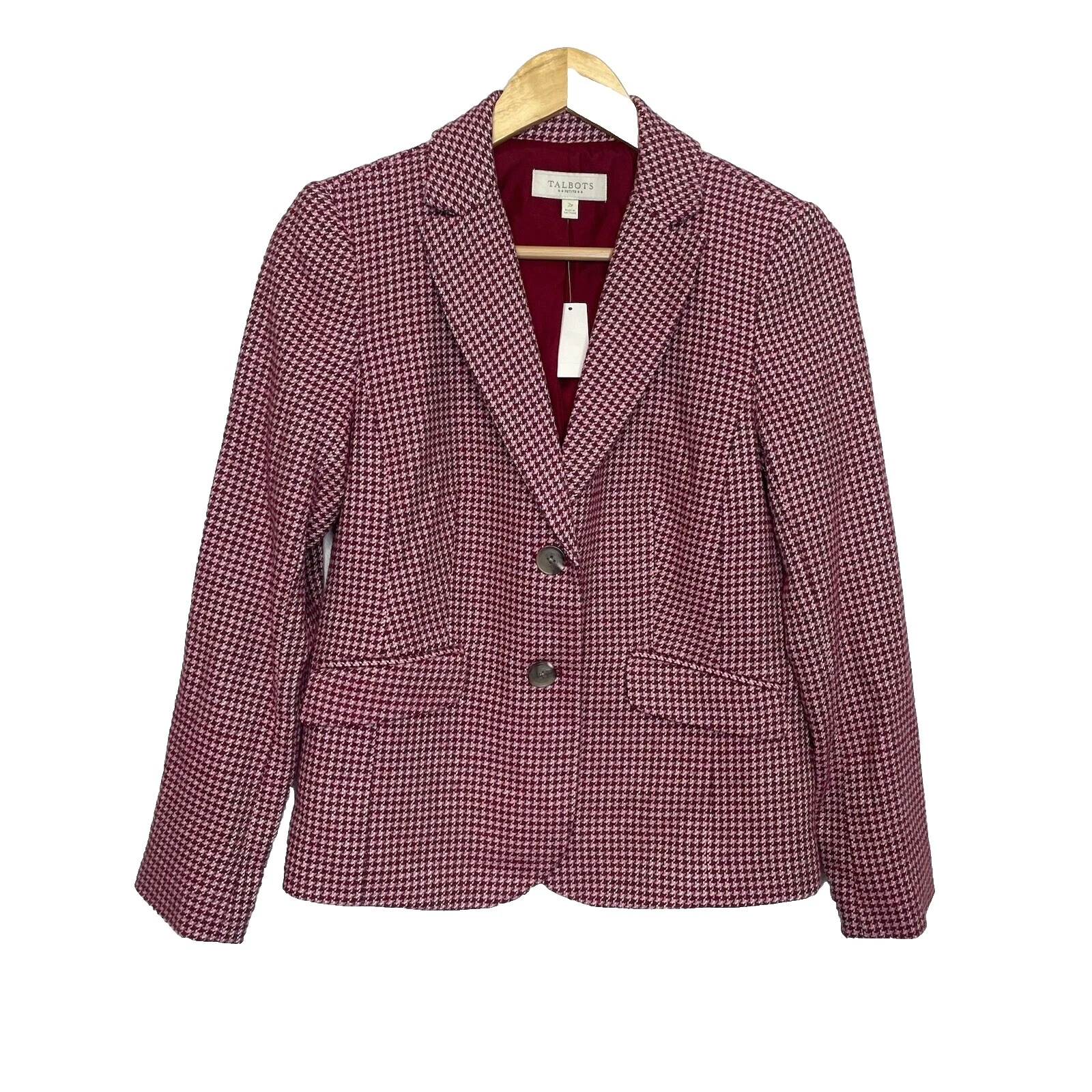 Plaid Petites Blazers for Women