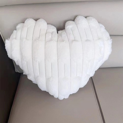 Cojín suave relleno de felpa regalo día de San Valentín suave forma de corazón dormitorio - Imagen 6 de 14