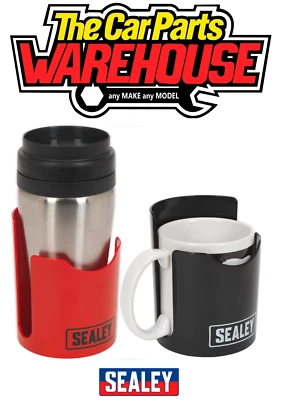 Sealey APCH APCHB Red / Black Soft Magnetic Cup Can Mug Holder Tool Box Cabinet
