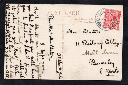 Postcard Aldbrough St John in North Yorkshire multiview posted 1930 RP - Picture 2 of 2