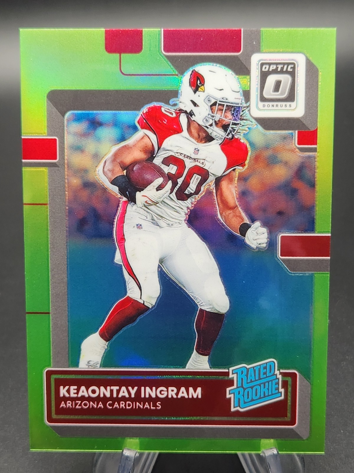 Keaontay Ingram Panini Donruss Optic #285 Lime Green