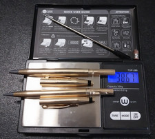 Cross 14k Solid Gold Pen Pencil Set Limited Edition 38.67 Grams Vtg 70's