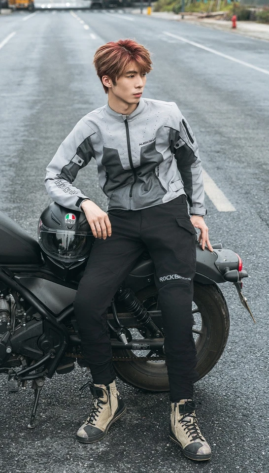 ROCKBROS Winter Cycling Pants Thermal Windproof Fleece Trousers Sportswear Men - Image 3 of 4