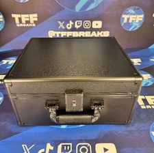 3 ROW ALUMINIUM TRADING CARD STORAGE CASE WITH NUMBER SAFETY TSA LOCK