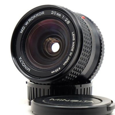 Minolta MD W.Rokkor 20mm f/2.8 MF Ultra Wide Angle Lens for MD-mount SLR Camera