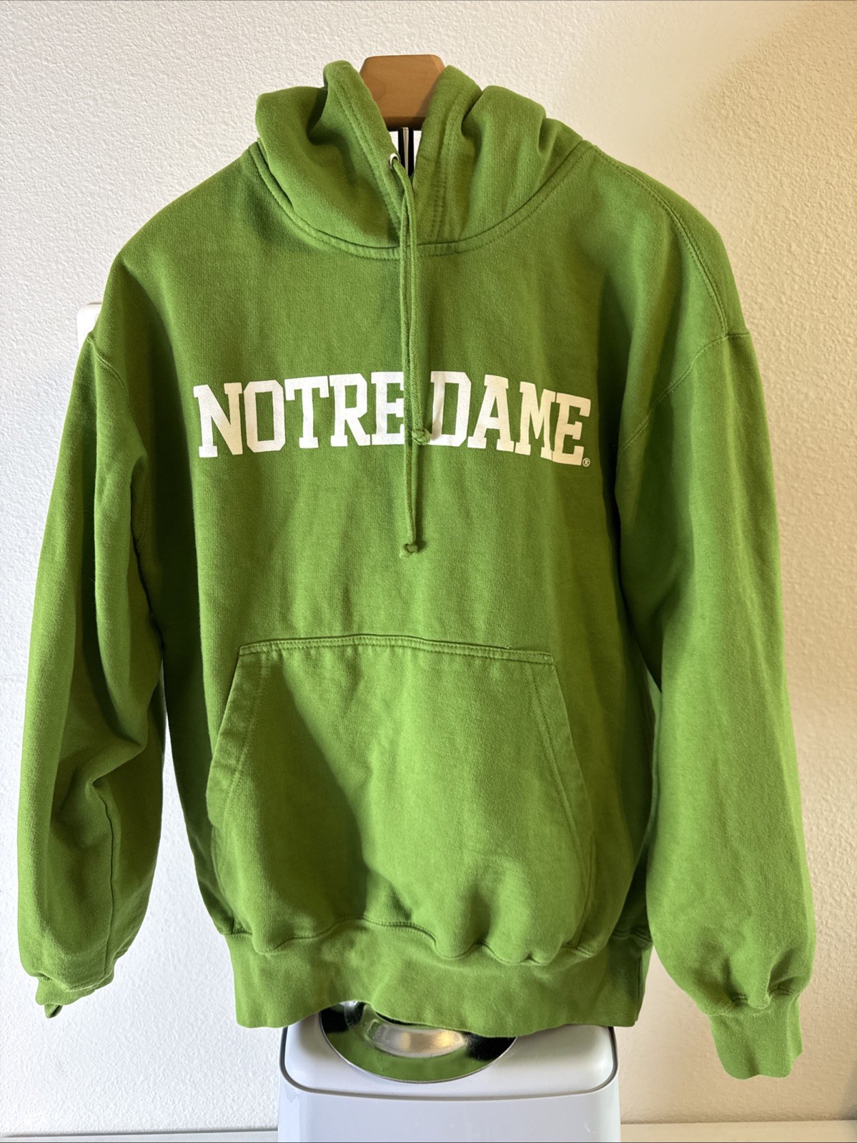 Notre Dame Fighting Irish Pullover Fleece Hoodie SweatShirt Size Large