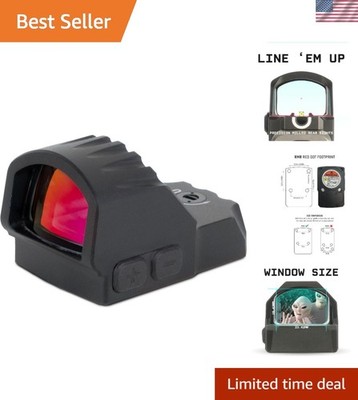 Nitro+ Red Dot Sight with Shake Awake & Integrated Rear Sight for Pistols