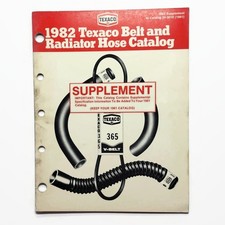 Vintage 1982 Texaco Belt & Hose Advertisement Catalog Manual &bull; White Plains NY
