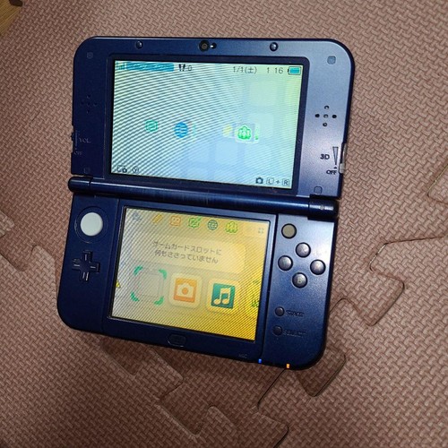New Nintendo 3DS Ll Métallique Bleu Japonais Région Verrou Non Tactile Stylo - Photo 4 sur 6