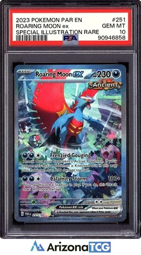 Pokemon 2023 Roaring Moon ex 251/182 SIR Paradox Rift GEM MINT PSA 10