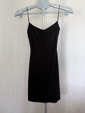 NWT Windsor Black Bodycon Mini Dress Size M Cowl Neck Strappy Open Back