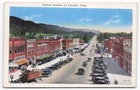 1943 La Follette, TN Central Ave Vintage Postcard - Ira A Watson & Coca-Cola