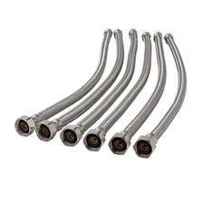 Proline 3/8 in Compression x 1/2 x 20 in Stainless Steel Faucet Line 6-Pack
