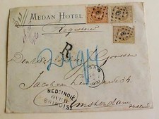 NETHERLANDS INDIES OVER BRENDIDI MEDAN 1891 B/S PENANG B/S HOLLAND