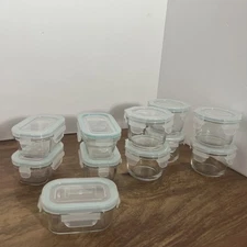 Lot Of 11 Glasslock Containers With Lids 