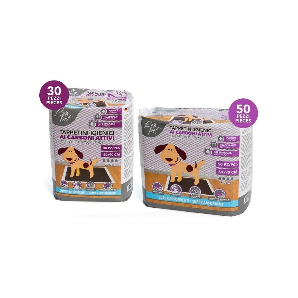 Traversine Leopet 90x60 Carboni Attivi: 50 Pezzi Anti-Odore Professionali