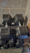 47.5kg x 2 Dumbbells hex