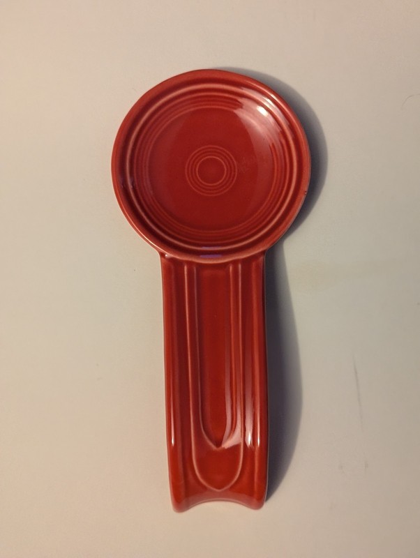 Fiestaware Spoon Rest Scarlet Red 8" Long Homer Laughlin Co HLC USA