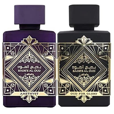Bade'e Al Oud Glory & Bade'e Al Oud Amethyst Eau de Parfum Sprays 100ml (3.4 oz)