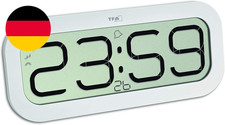 TFA Dostmann Digitale Wanduhr Mit Stundenschlag Bim Bam, 60.4514.02, Funkuhr Mit