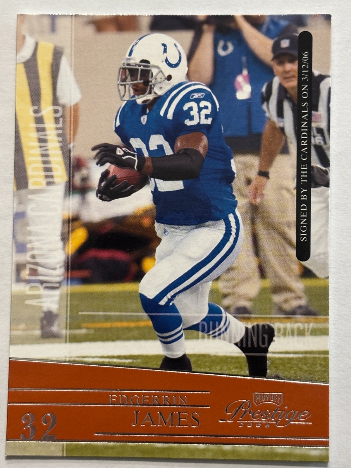 2006 Playoff Prestige #67 Edgerrin James Indianapolis Colts