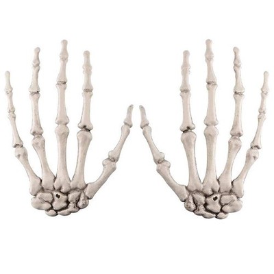 Halloween Skeleton Hands Plastic Fake Hand Skeleton Model For Halloween Props De