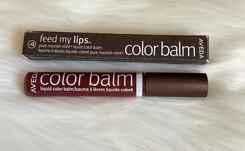 Aveda Feed My Lips Pure Nourish-Mint Liquid Color Balm ~ 03 JUNE- BERRY ~ 0.34oz - Picture 1 of 3