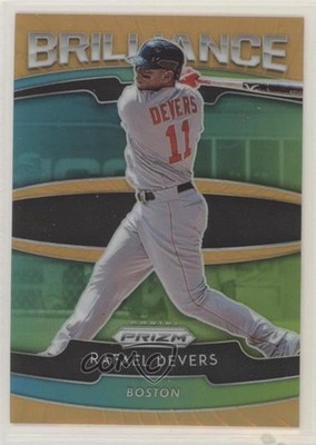 2020 Panini Prizm Brilliance Neon Orange Prizm 58/100 Rafael Devers #B-8 1u6