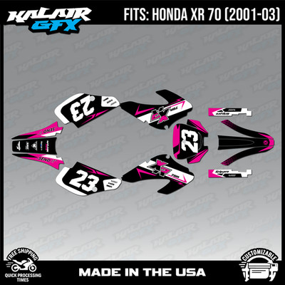 Graphics Kit for HONDA XR70  (2001 - 2003) XR 70 Evader - Magenta