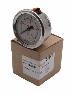 Wika 213.53.063 G1/4B CL 1.6 0...4bar 0-400kPa Rohrfedermanometer -unused/OVP-