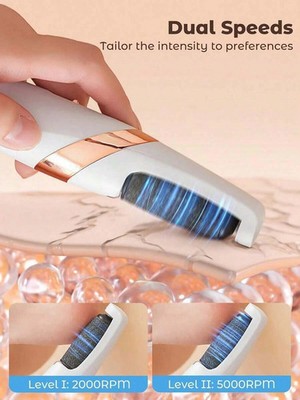 Professional Electric Foot Callus Remover - Rechargeable Pedicure Tool for Dead 