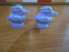 Vintage kleiner blauer Kookaburra Salt n Pepper
