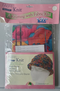 Cranston Fabri Knit Kit Bahama Weekend Beanie Fabric & Pattern 2004