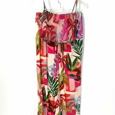 Size SMALL Pink Multi-Color Floral Pant Set