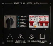 Marine  230volt 2w c/o 16amp rcbo + 2mcb distribution panel boat yacht campervan