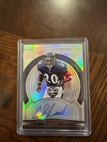 2020 Panini Limited - Ring of Honor Auto Spotlight Gold #ROH-ER Ed Reed /23!!! - Picture 1 of 2