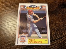 #871 1986 Topps Baseball All-Star Commemorative Set Mike Schmidt #4 Phillies