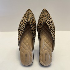 Birdies The Swan Mule Shoe Women  s 8 Cheetah Calf Hair ,Slide, Slip-On