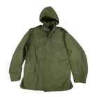 Vintage M65 Field Jacket Coat w/ Hood Regular Medium US Military Vietnam OG-107