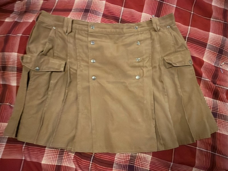 KILTMAN Pubman utility Kilt Men’s Size 46 100% cotton duck fabric.