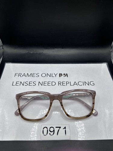 NINE WEST NW5066 516 Brown Horn 50-18-135 Square Eyeglasses Frame Only