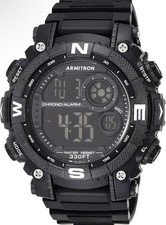 Armitron Sport Men's Digital Chronograph Resin Strap Watch, 40/8284 Black
