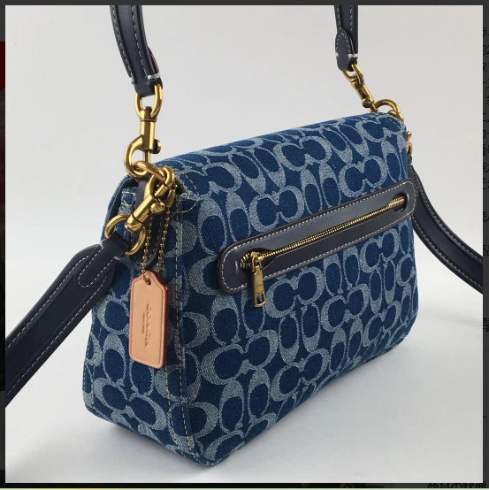 Borsa a tracolla Coach Ca105 Tabby firmata denim outlet nuova